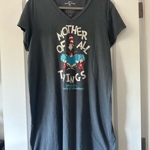 Universal Gray Graphic Sleep Shirt